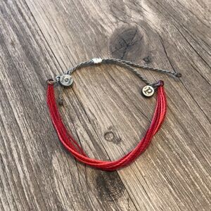 Pure Barre Pure Vida Red Adjustable Logo Bracelet | Limited Edition, Sold Out